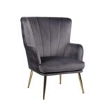 Βρες το Πολυθρόνα ArteLibre KOLDENREE Γκρι Βελούδο/Μέταλλο/Ξύλο 74x72x91cm σε μοναδική τιμή στο clickforshop.gr