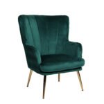 Βρες το Πολυθρόνα ArteLibre KOLDENREE Πράσινο Βελούδο/Μέταλλο/Ξύλο 74x72x91cm σε μοναδική τιμή στο clickforshop.gr