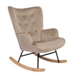 Βρες το Πολυθρόνα Κουνιστή ArteLibre DARIA Ανοιχτό Καφέ Βελούδο/Μέταλλο/Ξύλο 85x69x90cm σε μοναδική τιμή στο clickforshop.gr