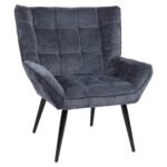 Βρες το Πολυθρόνα ArteLibre TIVA Μπλε Ύφασμα Σενίλ/Μέταλλο 84x78x77cm σε μοναδική τιμή στο clickforshop.gr