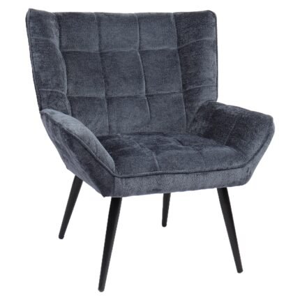 Βρες το Πολυθρόνα ArteLibre TIVA Μπλε Ύφασμα Σενίλ/Μέταλλο 84x78x77cm σε μοναδική τιμή στο clickforshop.gr