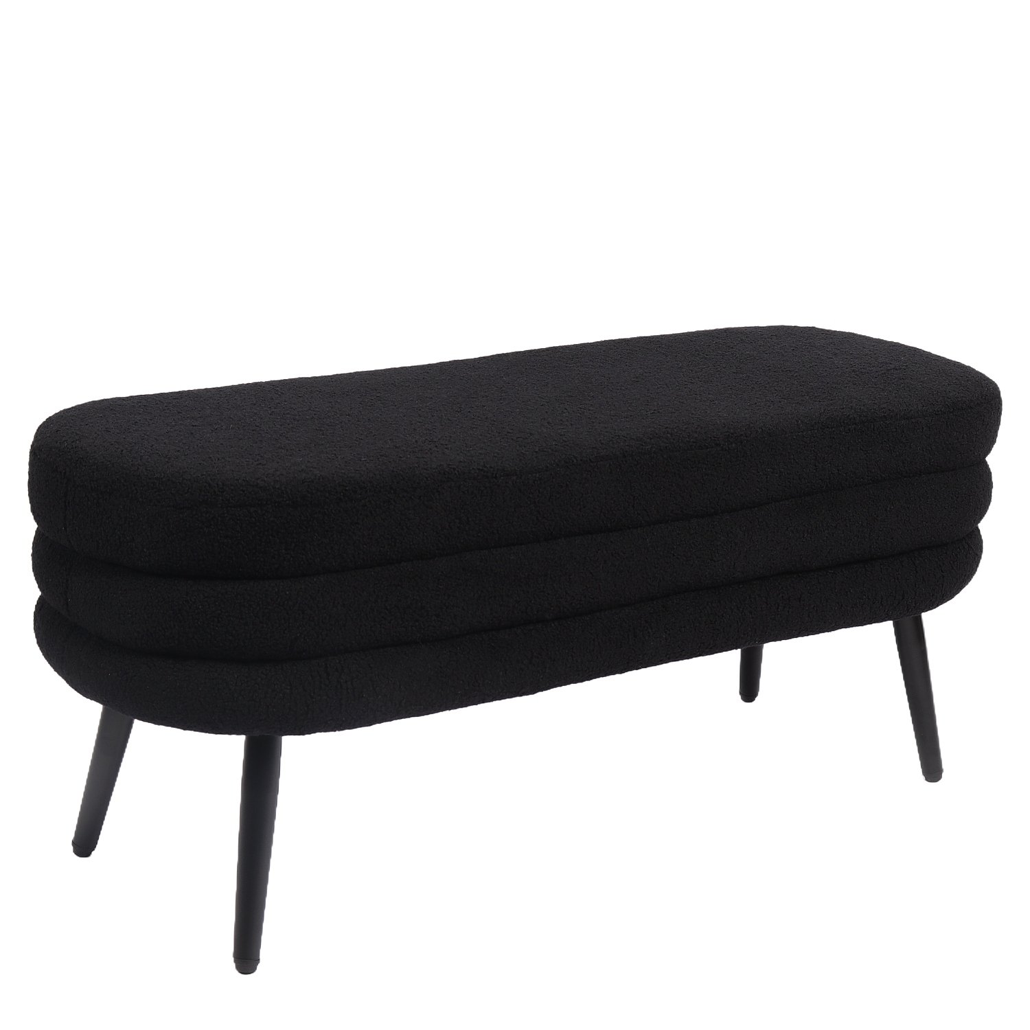 Παγκάκι Ottoman ArteLibre TONDO Μαύρο Ύφασμα Teddy/Μέταλλο 42x112x44cm Βρες το Παγκάκι Ottoman ArteLibre TONDO Μαύρο Ύφασμα Teddy/Μέταλλο 42x112x44cm σε μοναδική τιμή στο clickforshop.gr