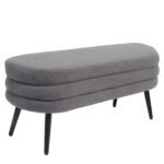 Βρες το Παγκάκι Ottoman ArteLibre TONDO Γκρι Ύφασμα Teddy/Μέταλλο 42x112x44cm σε μοναδική τιμή στο clickforshop.gr