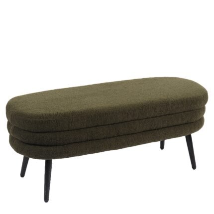Βρες το Παγκάκι Ottoman ArteLibre TONDO Πράσινο Ύφασμα Teddy/Μέταλλο 42x112x44cm σε μοναδική τιμή στο clickforshop.gr