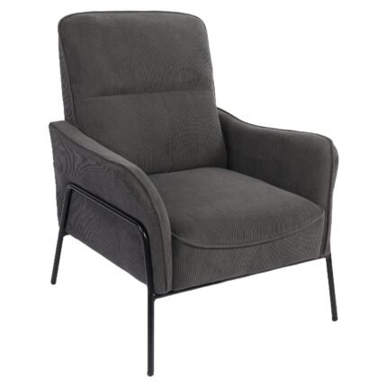 Βρες το Πολυθρόνα ArteLibre ELAN Γκρι Σκούρο Ύφασμα Κοτλέ/Μέταλλο 94x77x82cm σε μοναδική τιμή στο clickforshop.gr