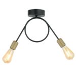 Βρες το Φωτιστικό Κρεμαστό ArteLibre ZEYR Δίφωτο Αντικέ/Μαύρο Μέταλλο 45x30cm σε μοναδική τιμή στο clickforshop.gr