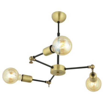 Βρες το Φωτιστικό Κρεμαστό ArteLibre ISKE Τρίφωτο Αντικέ Μέταλλο 50x50cm σε μοναδική τιμή στο clickforshop.gr