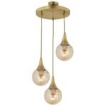 Βρες το Φωτιστικό Κρεμαστό ArteLibre DAM Τρίφωτο Αντικέ Μέταλλο/Γυαλί 38x95cm σε μοναδική τιμή στο clickforshop.gr