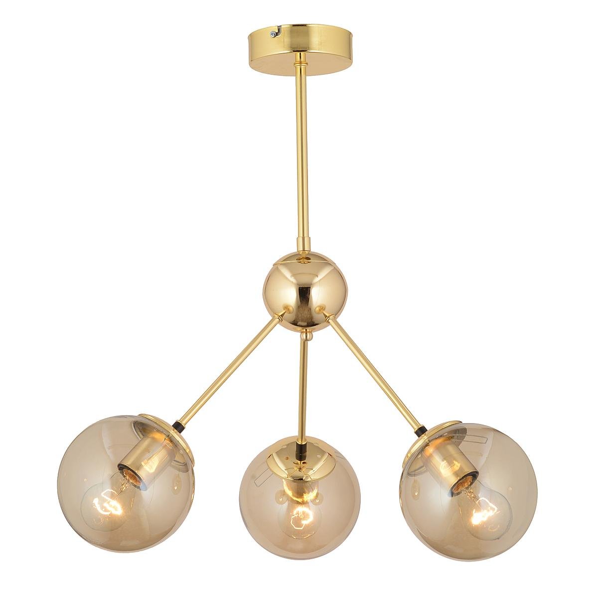 Φωτιστικό Κρεμαστό ArteLibre MEY Τρίφωτο Χρυσό/Μελί Μέταλλο/Γυαλί 54x60cm Βρες το Φωτιστικό Κρεμαστό ArteLibre MEY Τρίφωτο Χρυσό/Μελί Μέταλλο/Γυαλί 54x60cm σε μοναδική τιμή στο clickforshop.gr