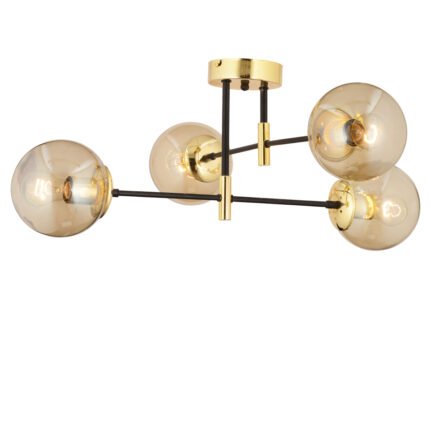 Βρες το Φωτιστικό Κρεμαστό ArteLibre MAR Πολύφωτο Χρυσό/Μελί Μέταλλο/Γυαλί 70x35cm σε μοναδική τιμή στο clickforshop.gr