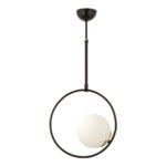 Βρες το Φωτιστικό Κρεμαστό ArteLibre ER Μαύρο/Λευκό Μέταλλο/Γυαλί 30x70cm σε μοναδική τιμή στο clickforshop.gr