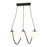 Βρες το Φωτιστικό Κρεμαστό ArteLibre JAR Τρίφωτο Μαύρο/Λευκό Μέταλλο/Γυαλί 60x85cm σε μοναδική τιμή στο clickforshop.gr