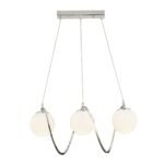 Βρες το Φωτιστικό Κρεμαστό ArteLibre JAR Τρίφωτο Ασημί/Λευκό Μέταλλο/Γυαλί 60x85cm σε μοναδική τιμή στο clickforshop.gr