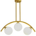 Βρες το Φωτιστικό Κρεμαστό ArteLibre FRAL Τρίφωτο Αντικέ/Λευκό Μέταλλο/Γυαλί 60x60cm σε μοναδική τιμή στο clickforshop.gr