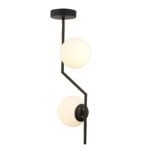 Βρες το Φωτιστικό Κρεμαστό ArteLibre DEU Μαύρο/Λευκό Μέταλλο/Γυαλί 25x90cm σε μοναδική τιμή στο clickforshop.gr