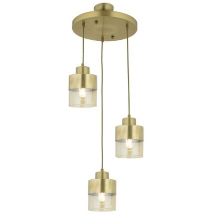 Βρες το Φωτιστικό Κρεμαστό ArteLibre BOR Τρίφωτο Αντικέ Μέταλλο/Γυαλί Φ35x75cm σε μοναδική τιμή στο agoraepiplou.gr