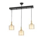 Βρες το Φωτιστικό Κρεμαστό ArteLibre ARMO Τρίφωτο Αντικέ/Μελί Μέταλλο/Γυαλί 50x70cm σε μοναδική τιμή στο clickforshop.gr