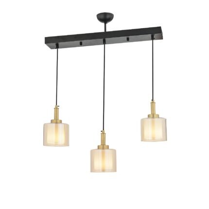 Βρες το Φωτιστικό Κρεμαστό ArteLibre ARMO Τρίφωτο Αντικέ/Μελί Μέταλλο/Γυαλί 50x70cm σε μοναδική τιμή στο clickforshop.gr