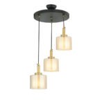 Βρες το Φωτιστικό Κρεμαστό ArteLibre ARMO Τρίφωτο Αντικέ/Μελί Μέταλλο/Γυαλί 30x70cm σε μοναδική τιμή στο clickforshop.gr