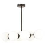 Βρες το Φωτιστικό Κρεμαστό ArteLibre CEPHEUS Μαύρο/Λευκό Μέταλλο/Γυαλί 85x60cm σε μοναδική τιμή στο clickforshop.gr