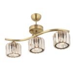 Βρες το Φωτιστικό Κρεμαστό ArteLibre CIRCINUS Τρίφωτο Χρυσό Μέταλλο/Γυαλί 55x22cm σε μοναδική τιμή στο clickforshop.gr