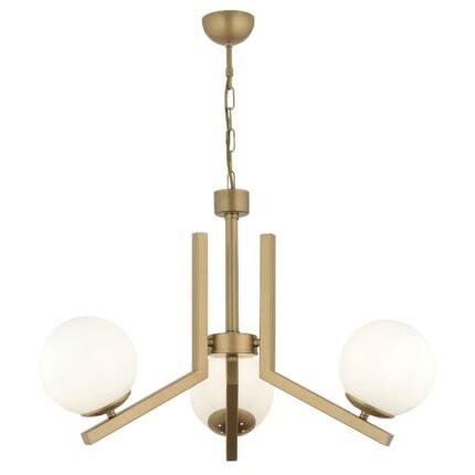 Βρες το Φωτιστικό Κρεμαστό ArteLibre DORADO Τρίφωτο Χρυσό/Λευκό Μέταλλο/Γυαλί 60x75cm σε μοναδική τιμή στο clickforshop.gr