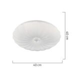 Φωτιστικό Οροφής LED ArteLibre LEPUS Λευκό Μέταλλο/Πλαστικό 40x40cm - Image 2