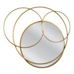 Βρες το Καθρέπτης Τοίχου ArteLibre ALMIEL Χρυσό Μέταλλο/Γυαλί 57x3x57cm σε μοναδική τιμή στο clickforshop.gr