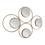 Βρες το Καθρέπτης Τοίχου ArteLibre AMROTH Χρυσό Μέταλλο/Γυαλί 65x3x90cm σε μοναδική τιμή στο clickforshop.gr