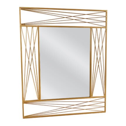 Βρες το Καθρέπτης Τοίχου ArteLibre ARAVIR Χρυσό Μέταλλο/Γυαλί 65x2x80cm σε μοναδική τιμή στο clickforshop.gr