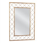 Βρες το Καθρέπτης Τοίχου ArteLibre ARAVORN Χρυσό Μέταλλο/Γυαλί 80x1.5x55cm σε μοναδική τιμή στο clickforshop.gr