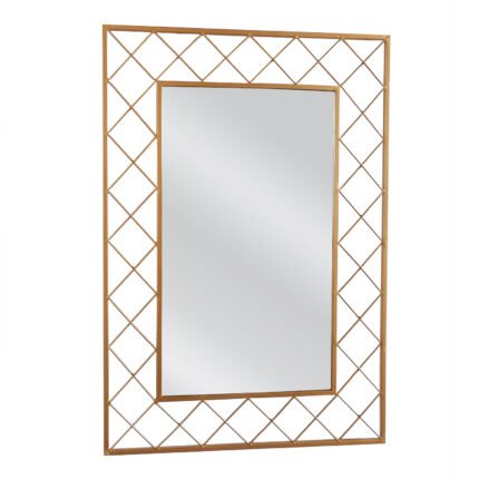 Βρες το Καθρέπτης Τοίχου ArteLibre ARAVORN Χρυσό Μέταλλο/Γυαλί 80x1.5x55cm σε μοναδική τιμή στο clickforshop.gr