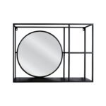 Βρες το Καθρέπτης Τοίχου ArteLibre Με Ράφια ERENDIS Μαύρο Μέταλλο/Γυαλί 70x13x50cm σε μοναδική τιμή στο clickforshop.gr