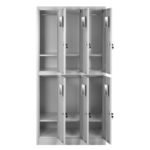 Φοριαμός ArteLibre 6 Θέσεων EARNIL Ανοιχτό Γκρι Μέταλλο 90x45x185cm - Image 2