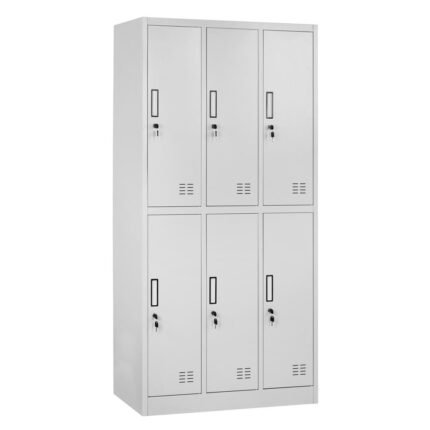 Βρες το Φοριαμός ArteLibre 6 Θέσεων EARNIL Ανοιχτό Γκρι Μέταλλο 90x45x185cm σε μοναδική τιμή στο clickforshop.gr