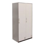 Φοριαμός ArteLibre Δίφυλλος DORI Σκούρο Γκρι/Λευκό Μέταλλο 90x45x185cm - Image 2