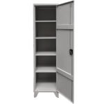 Φοριαμός ArteLibre SINDARIN Ανοιχτό Γκρι Μέταλλο 50x50x185cm - Image 2