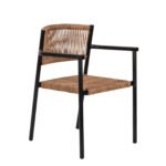 Βρες το Πολυθρόνα Κήπου ArteLibre INGA Μαύρο/Φυσικό Αλουμίνιο/Rattan 55.5x50x77.5cm σε μοναδική τιμή στο clickforshop.gr