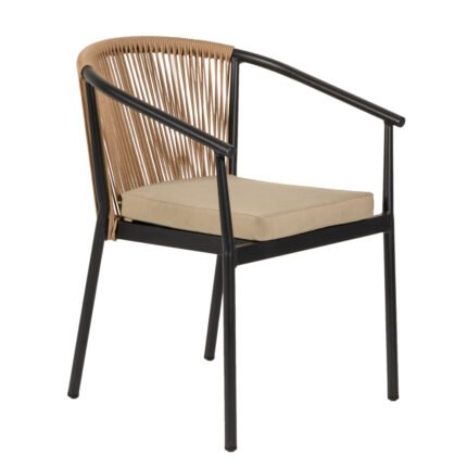 Βρες το Πολυθρόνα Κήπου ArteLibre MANDRAKA Μαύρο/Φυσικό Αλουμίνιο/Rattan 57x61x78cm σε μοναδική τιμή στο clickforshop.gr