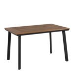 Βρες το Τραπέζι Κήπου ArteLibre EPUPA Μαύρο/Καρυδί Αλουμίνιο/Ξύλο 120x80x73cm σε μοναδική τιμή στο clickforshop.gr