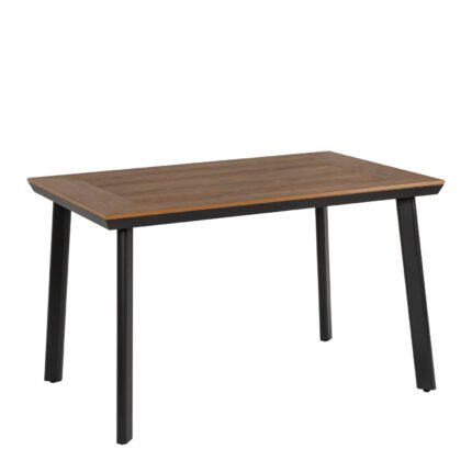 Βρες το Τραπέζι Κήπου ArteLibre EPUPA Μαύρο/Καρυδί Αλουμίνιο/Ξύλο 120x80x73cm σε μοναδική τιμή στο clickforshop.gr