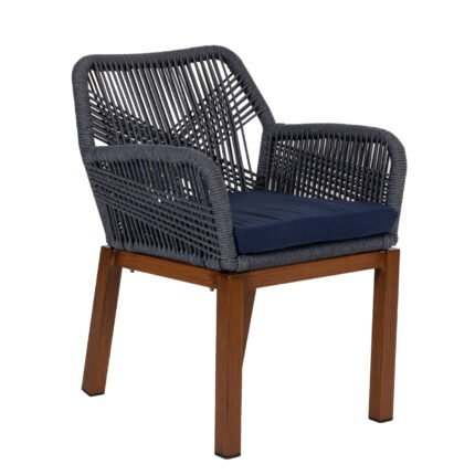 Βρες το Πολυθρόνα Κήπου ArteLibre LISBON Mπλε/Μπαμπού Αλουμίνιο/Ύφασμα 57x58x77cm σε μοναδική τιμή στο clickforshop.gr