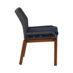 Καρέκλα Κήπου ArteLibre LISBON Μπλε/Μπαμπού Αλουμίνιο/Ύφασμα 50x58x77cm - Image 2