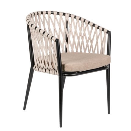 Βρες το Πολυθρόνα Κήπου ArteLibre HOWICK Γκρι/Μαύρο Αλουμίνιο/Ύφασμα 56x61x78cm σε μοναδική τιμή στο clickforshop.gr