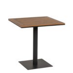 Βρες το Τραπέζι Κήπου ArteLibre NAMIBIA Μαύρο/Καρυδί Αλουμίνιο/Ξύλο 70x70x72cm σε μοναδική τιμή στο clickforshop.gr