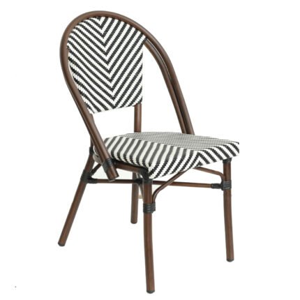 Βρες το Πολυθρόνα Κήπου ArteLibre AKIRA Λευκό/Μαύρο/Καφέ Μπαμπού/Rattan 48x56x86cm σε μοναδική τιμή στο clickforshop.gr