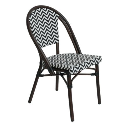 Βρες το Πολυθρόνα Κήπου ArteLibre RYOTA Λευκό/Μαύρο/Καφέ Μπαμπού/Rattan 48x56x86cm σε μοναδική τιμή στο agoraepiplou.gr