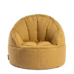 Πουφ Πολυθρόνα ArteLibre LINDE Κίτρινο Ύφασμα 70x75cm - Image 2