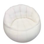 Βρες το Πουφ Πολυθρόνα ArteLibre HIMALIA Λευκό Ύφασμα Φ80x73cm σε μοναδική τιμή στο clickforshop.gr
