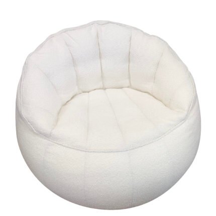 Βρες το Πουφ Πολυθρόνα ArteLibre HIMALIA Λευκό Ύφασμα Φ80x73cm σε μοναδική τιμή στο clickforshop.gr